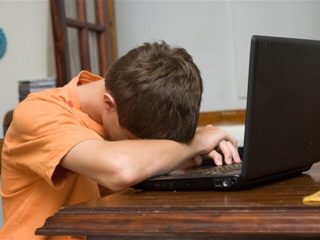 internet, počítač, dieťa, bezpečnosť na internete, chat, smútok, trest, plač, počítačové hry, notebook