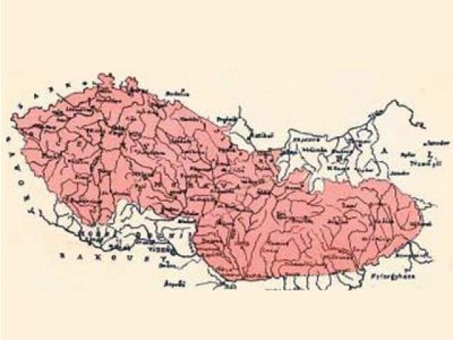 Československo - mapa