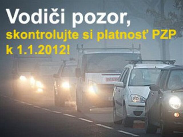 PZP - upozornenie 2012