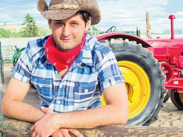 Farmár, traktor
