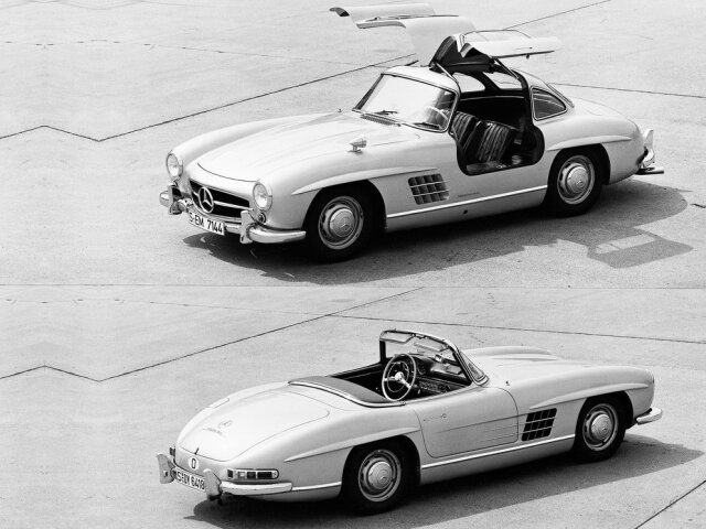 Od roku 1957 zmenilo 300SL karosériu kupé za športový dres roadsteru.