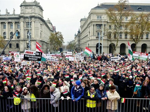 Maďarsko, protest