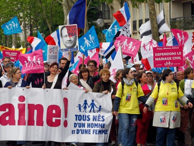 Paríž, protest proti sobášom homosexuálov