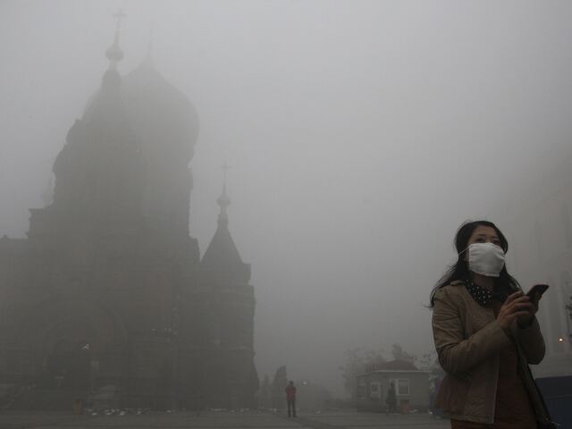 Čína, smog