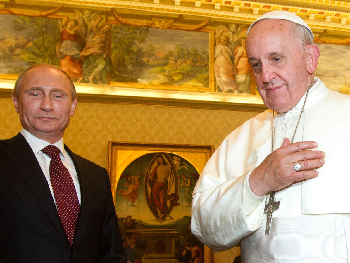 Putin, pápež