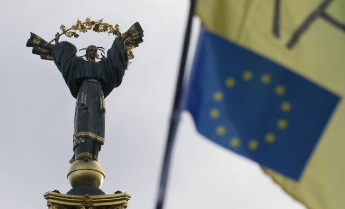 ukrajina, protest, vlajka