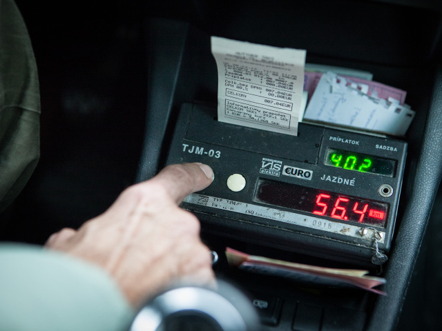 taxi, taxikar, blok, potvrdenka, kaxameter