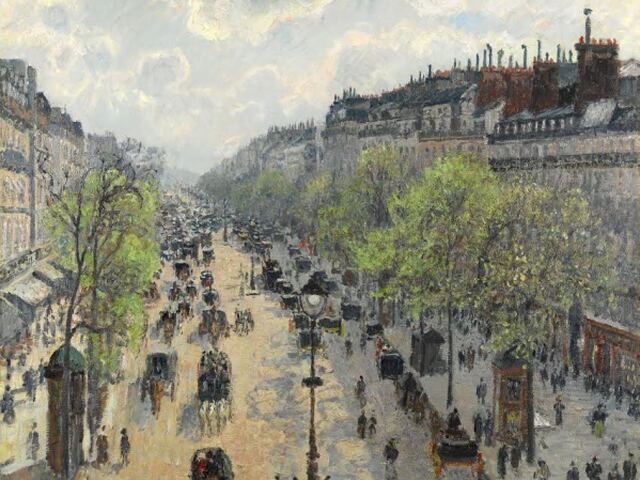 Camille Pissarro: Boulevard Montmartre, Matinée de Printemps.