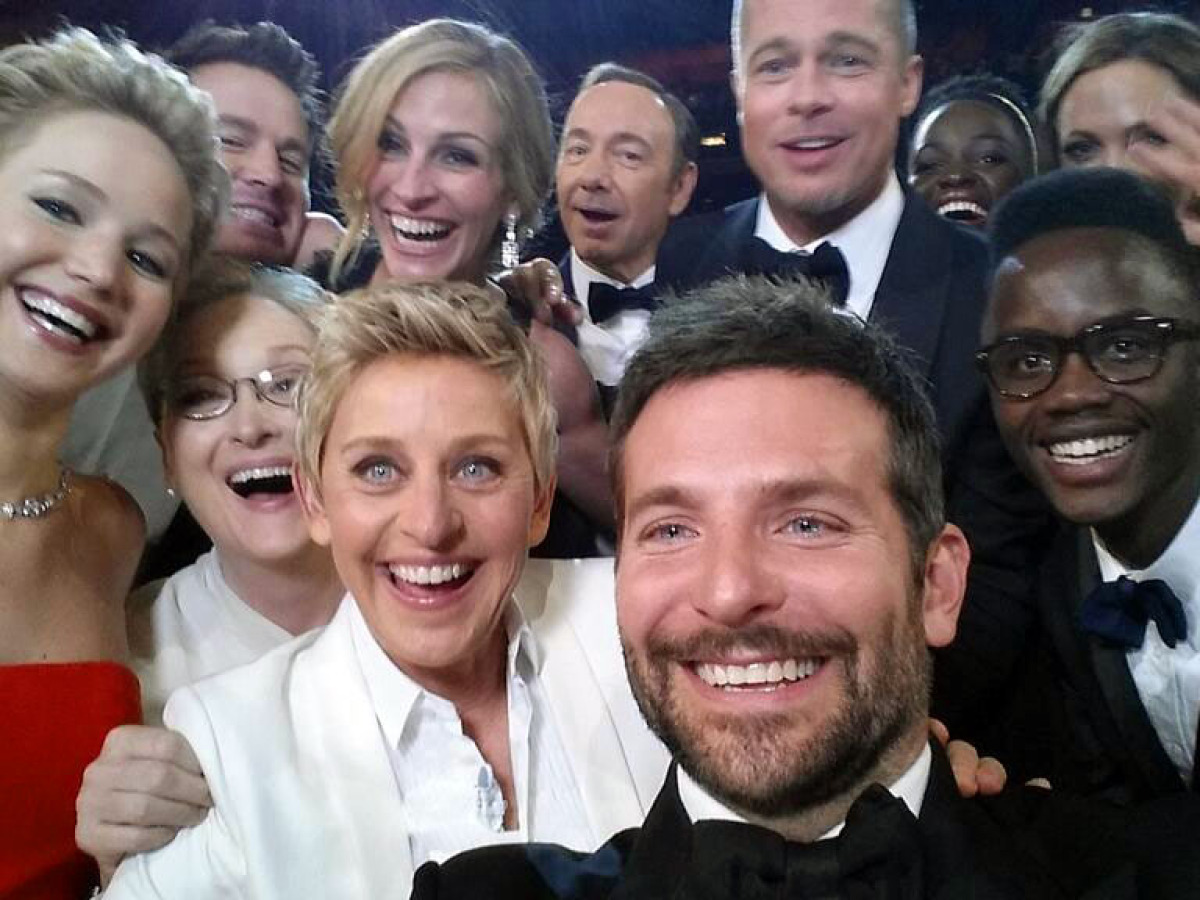 86th Academy Awards - selfie, DeGeneres, Oscar