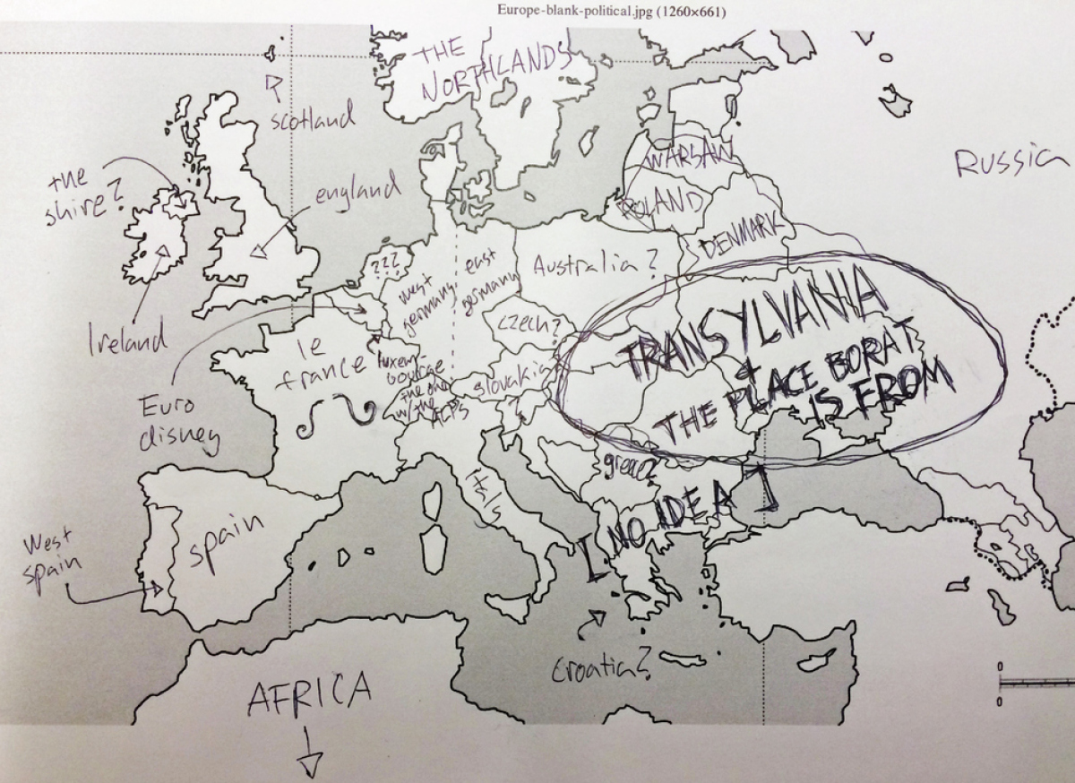 mapka Európa