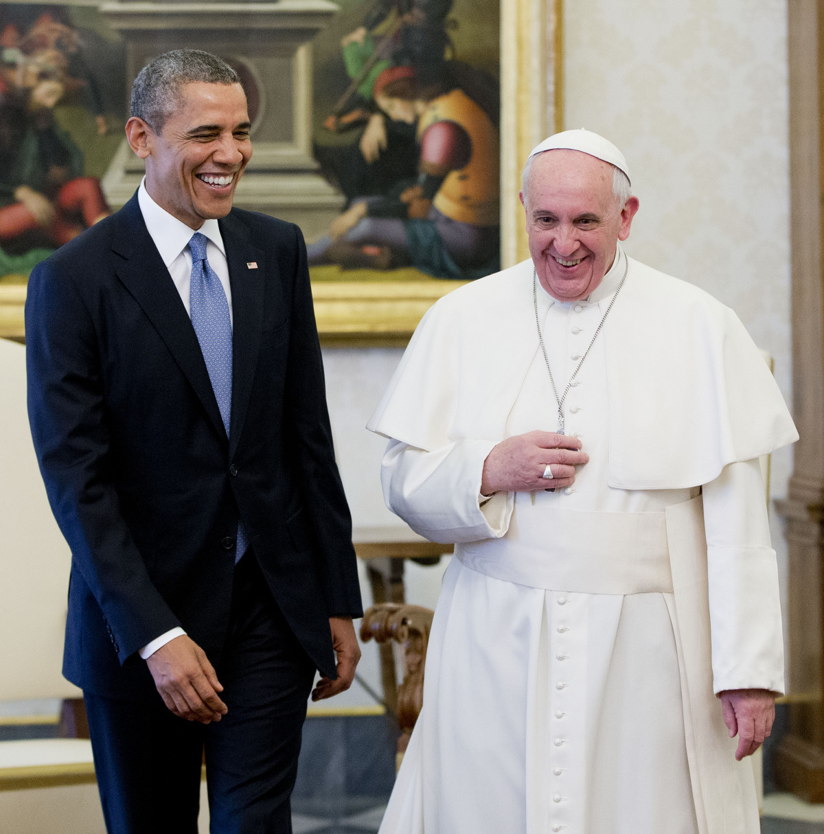 Barack Obama, pápež František, Vatikán, Rím, Taliansko