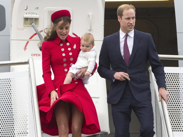 New Zealand Britain Britský princ William a jeho manželka - vojvodkyňa Catherine 