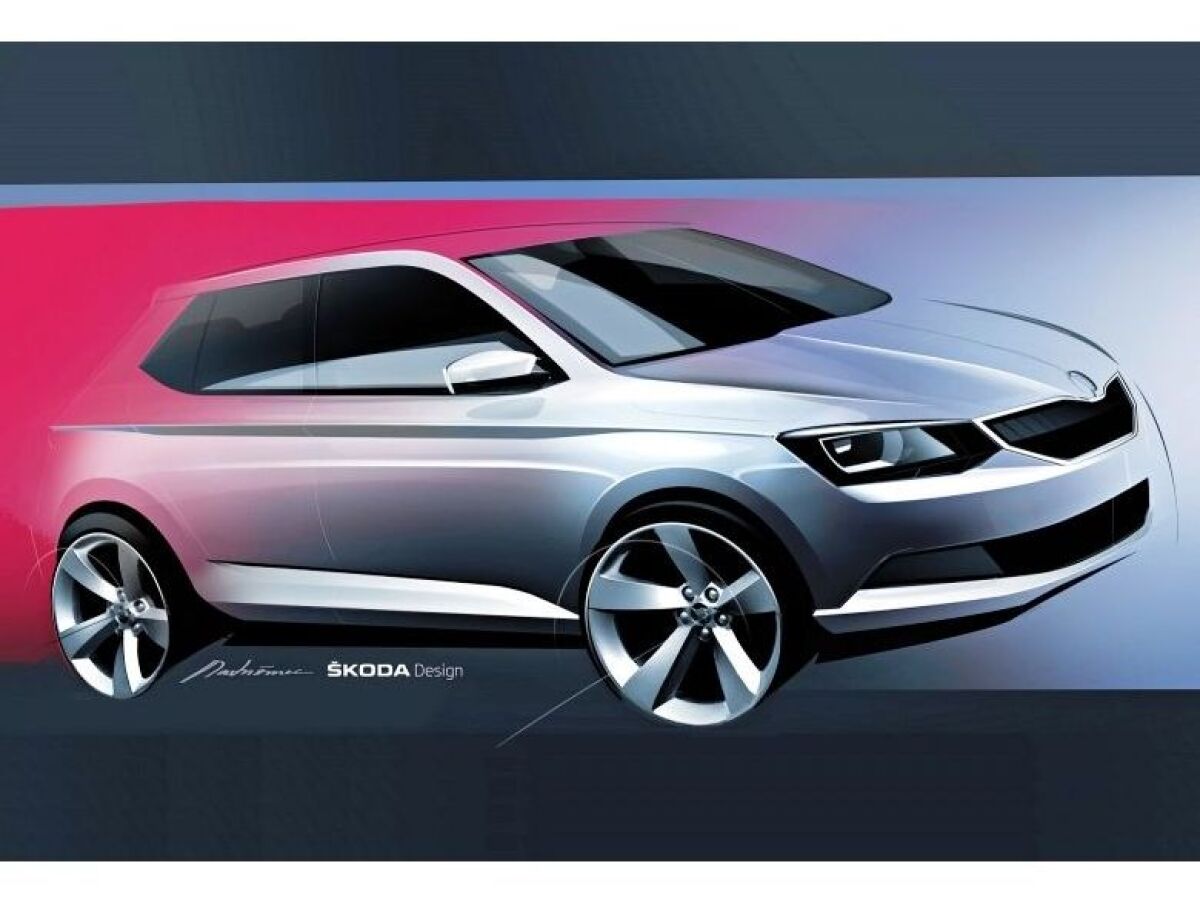Škoda Fabia 2015  - skica