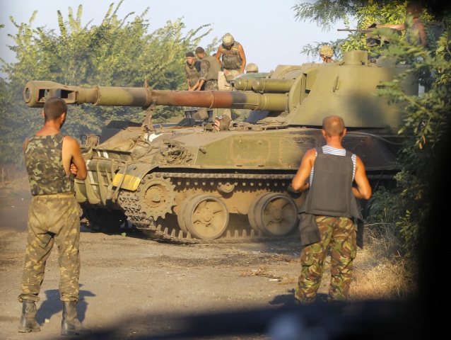 Ukrajina, tank, ukrajinskí vojaci, armáda, vojsko,