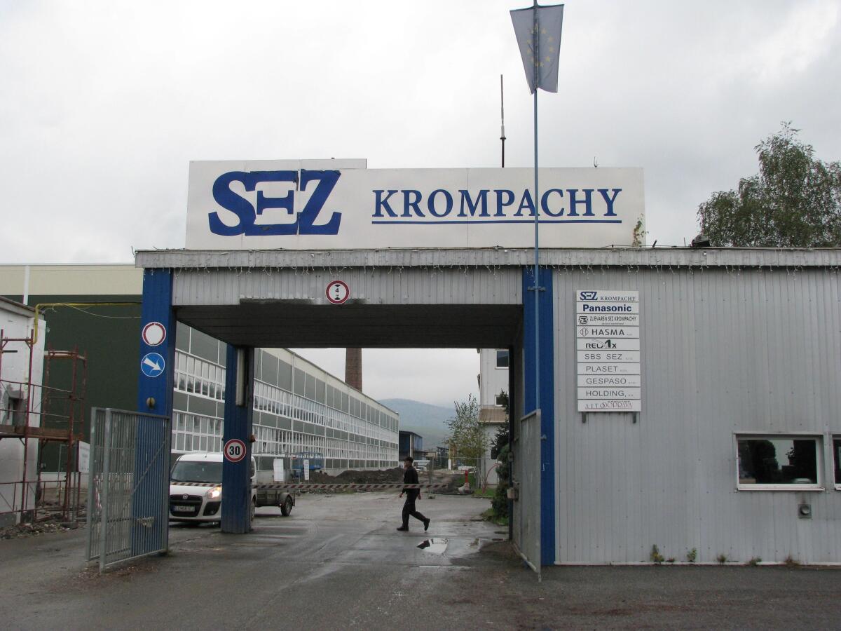 Krompachy, Panasonic, SEZ, priemyselný park