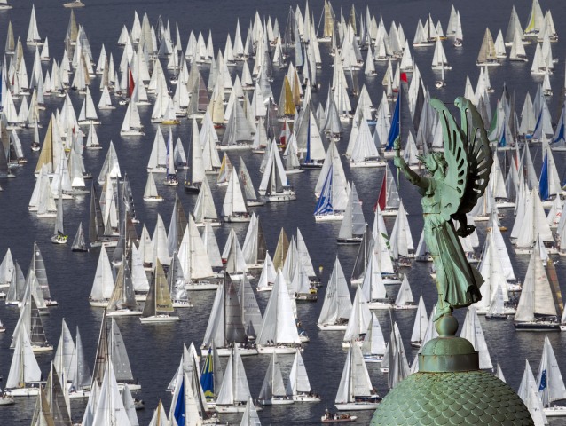 plachetnice, regata, Taliansko, Barcolana, Terst,