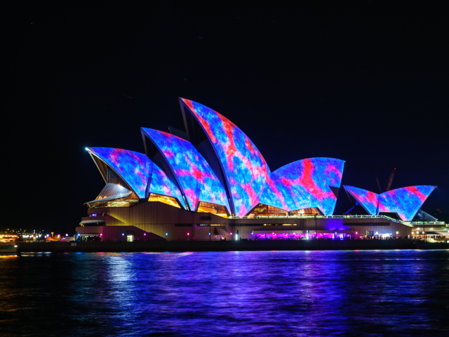 Sydney, opera, australia, inštalácia