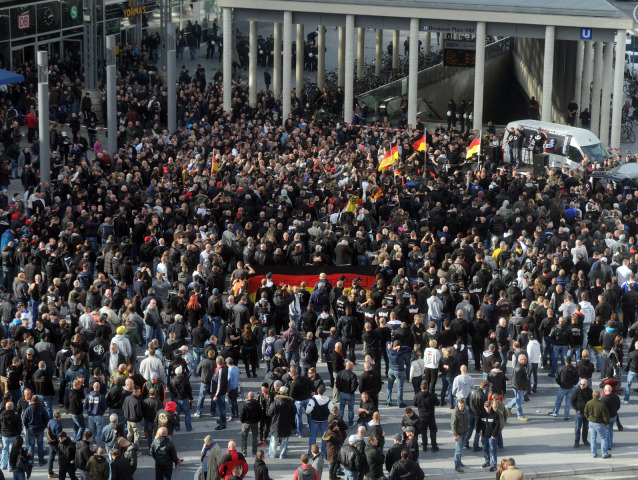 Nemecko, Kolín nad Rýnom, demonštrácie, protesty, islamisti
