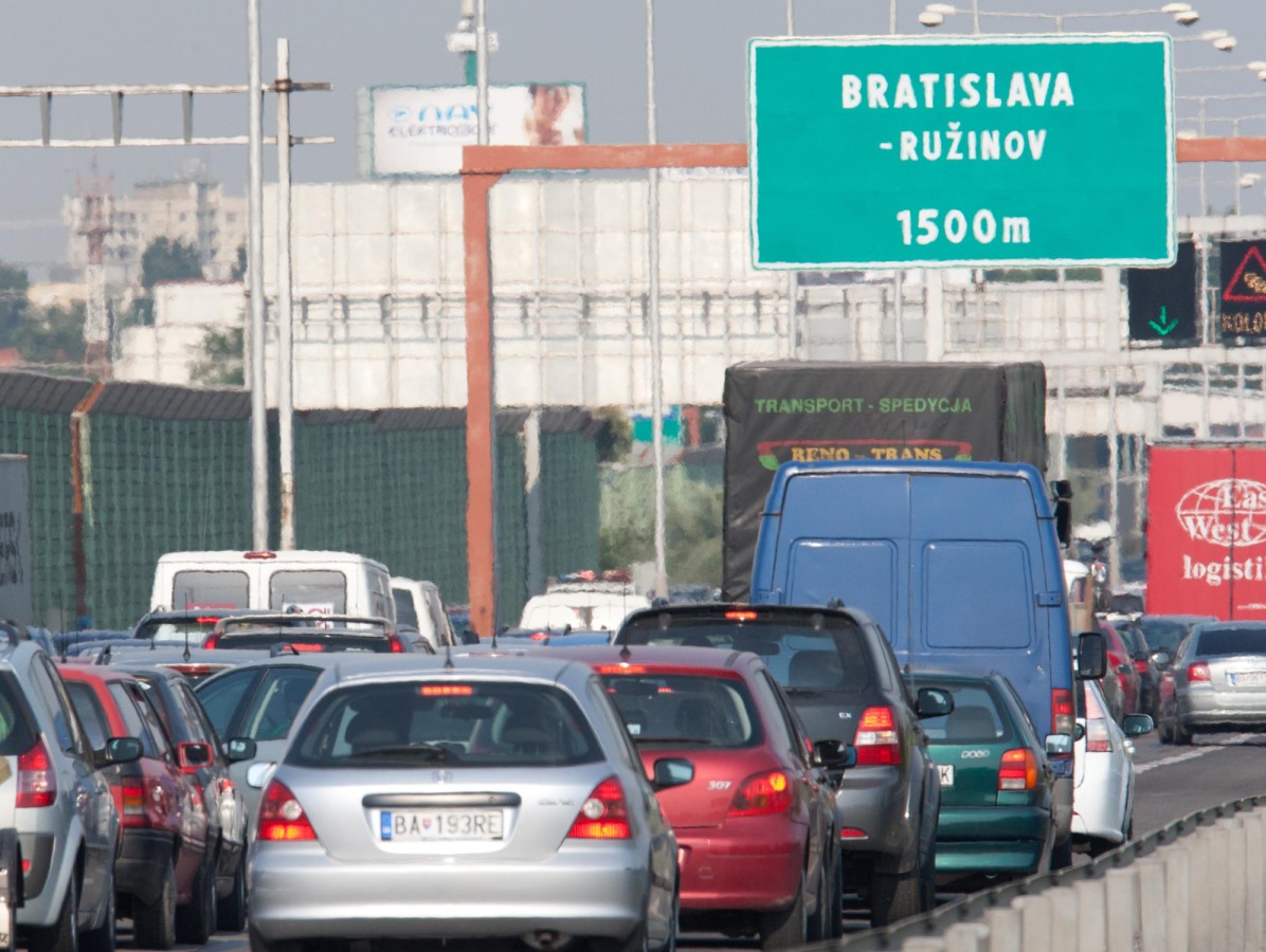 doprava, diaľnica, zápcha