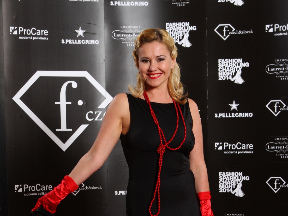 Herečka Zuzana Haasová. 