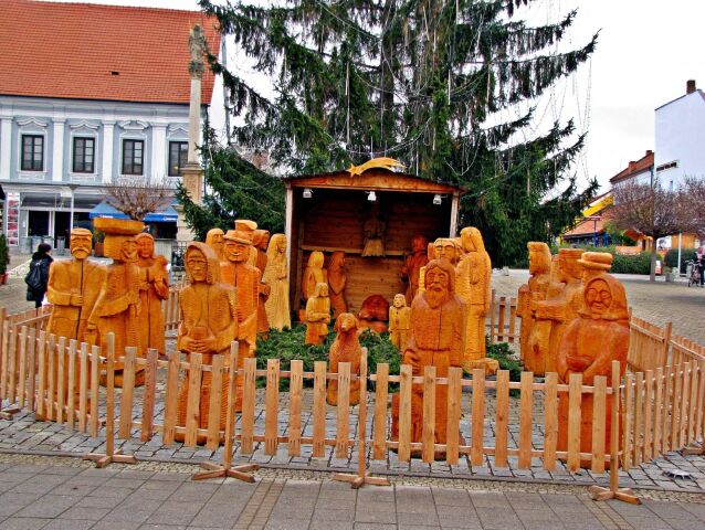 Betlehem, Nové Mesto nad Váhom, sochy, drevené sochy