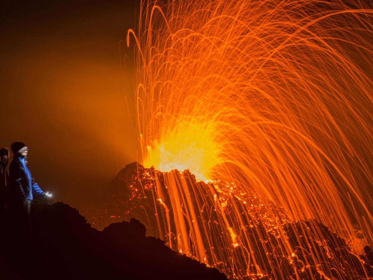 vulkán, sopka, La Reunion