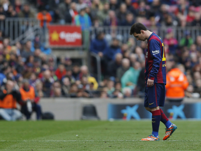 leo messi, fc barcelona, nou camp, sklamanie,