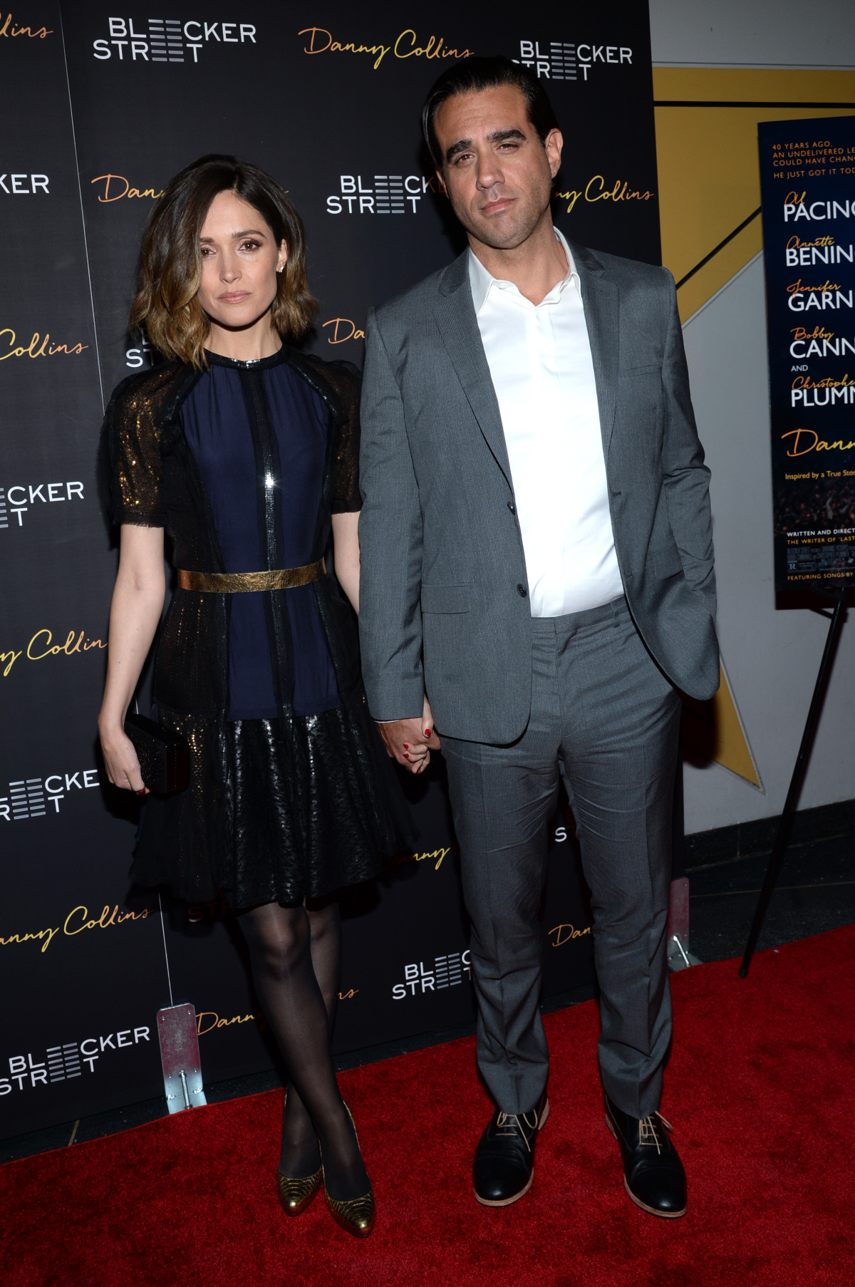 Herečka Rose Byrne (v šatách Lanvin) a jej partner a kolega Bobby Cannavale.