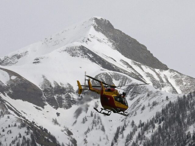 Germanwings, Alpy, vrtuľník