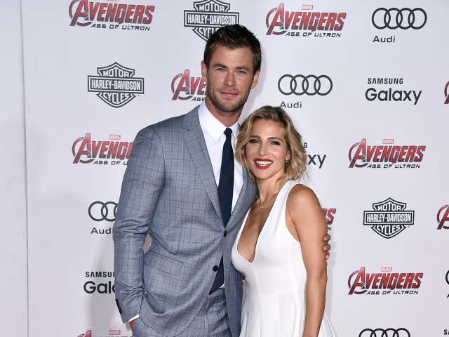 Herec Chris Hemsworth a jeho manželka Elsa Pataky.
