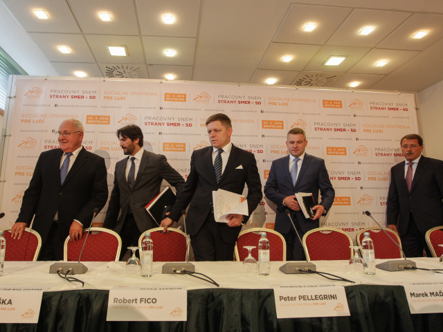 Smer, Čaplovič, Kaliňák, Fico, Pellegrini, Paška