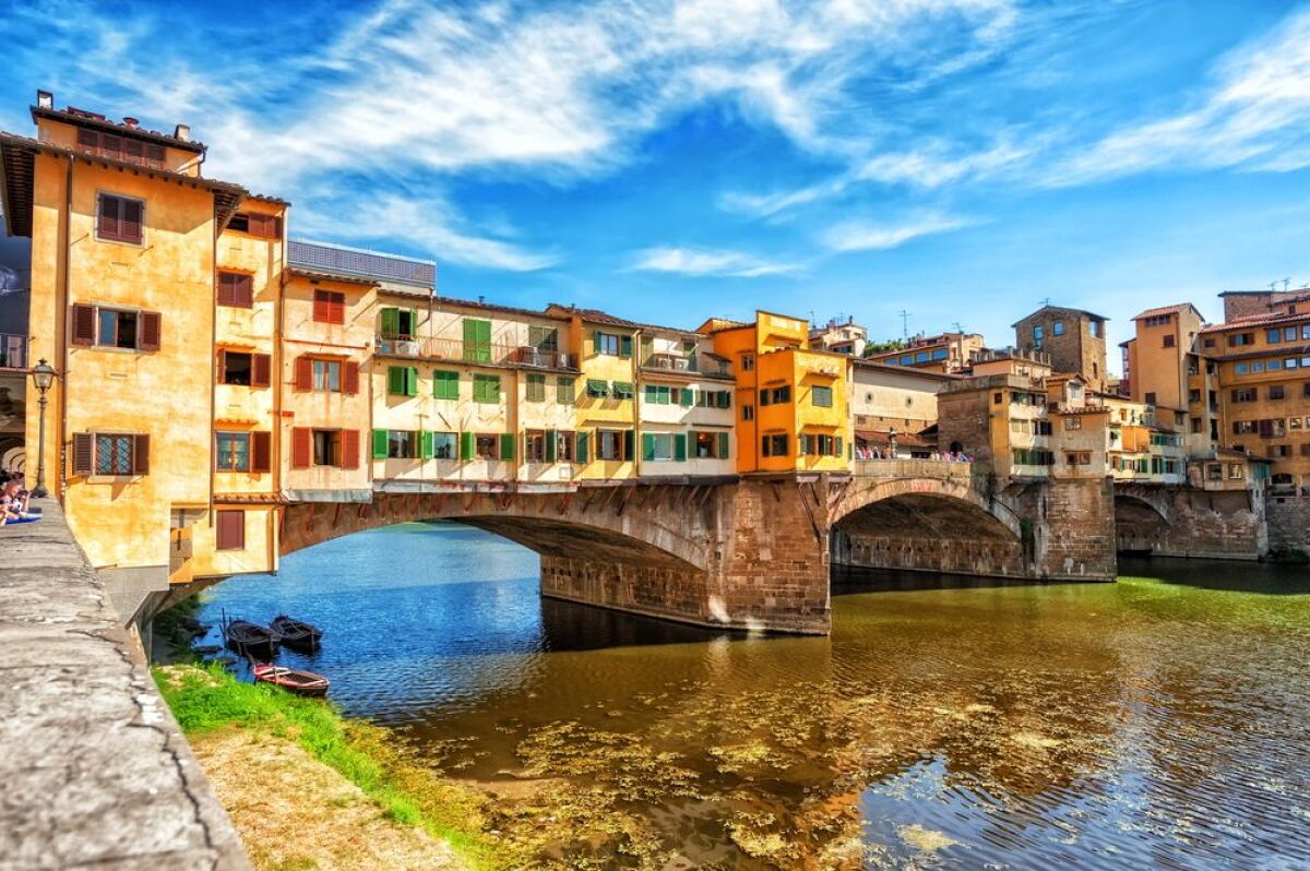 Ponte Vecchio, most, Florencia, Taliansko