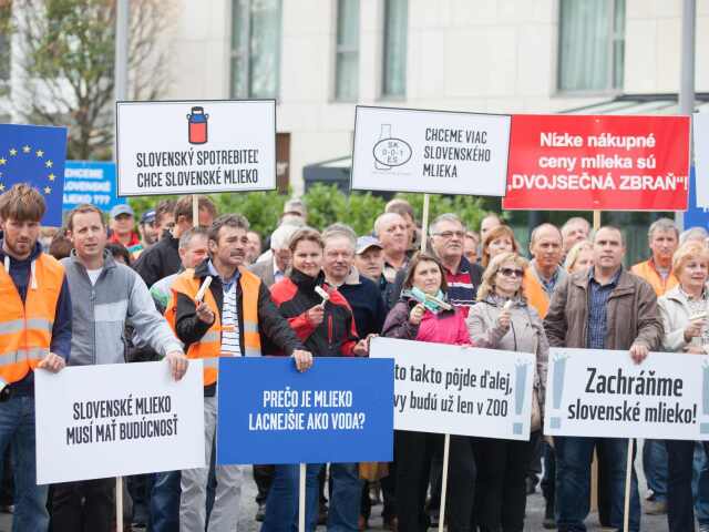 protest, mlieko