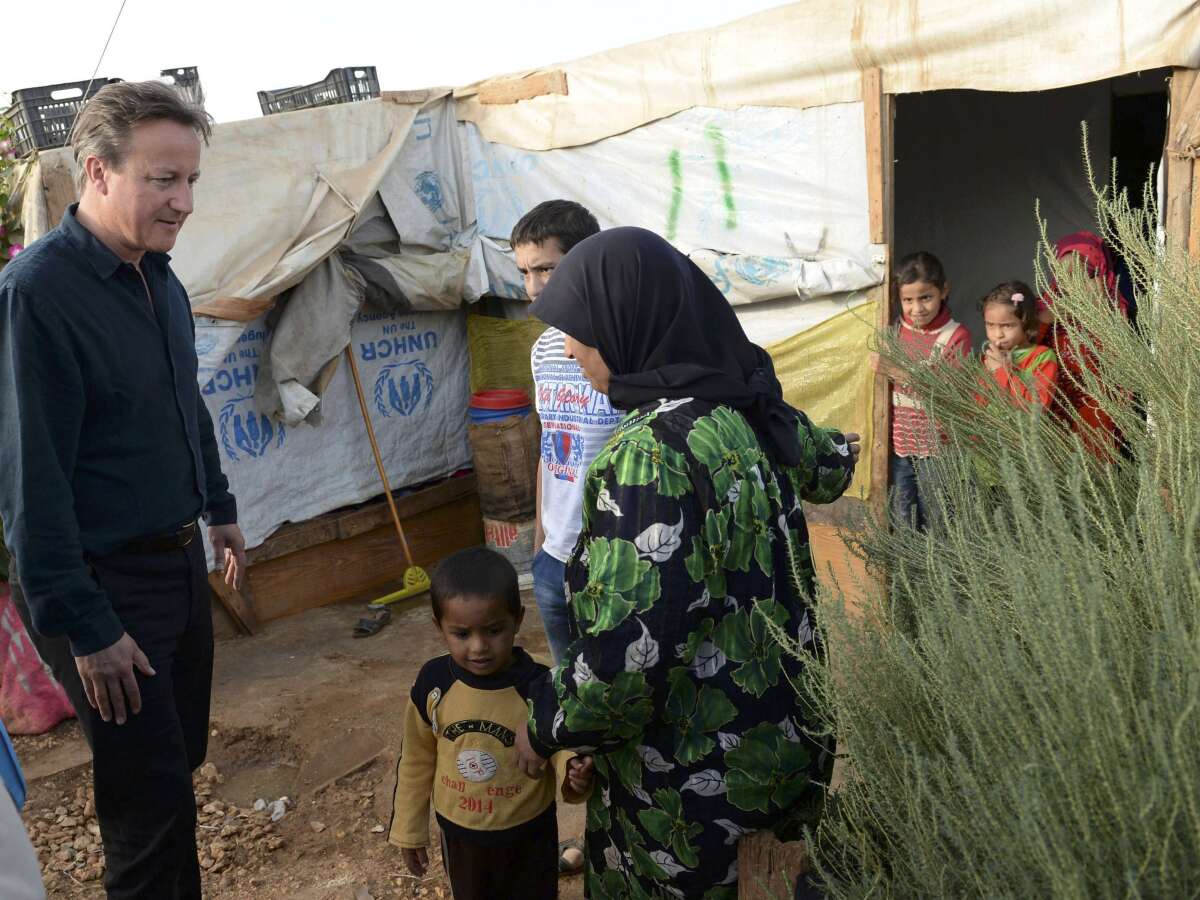David Cameron, utečenci