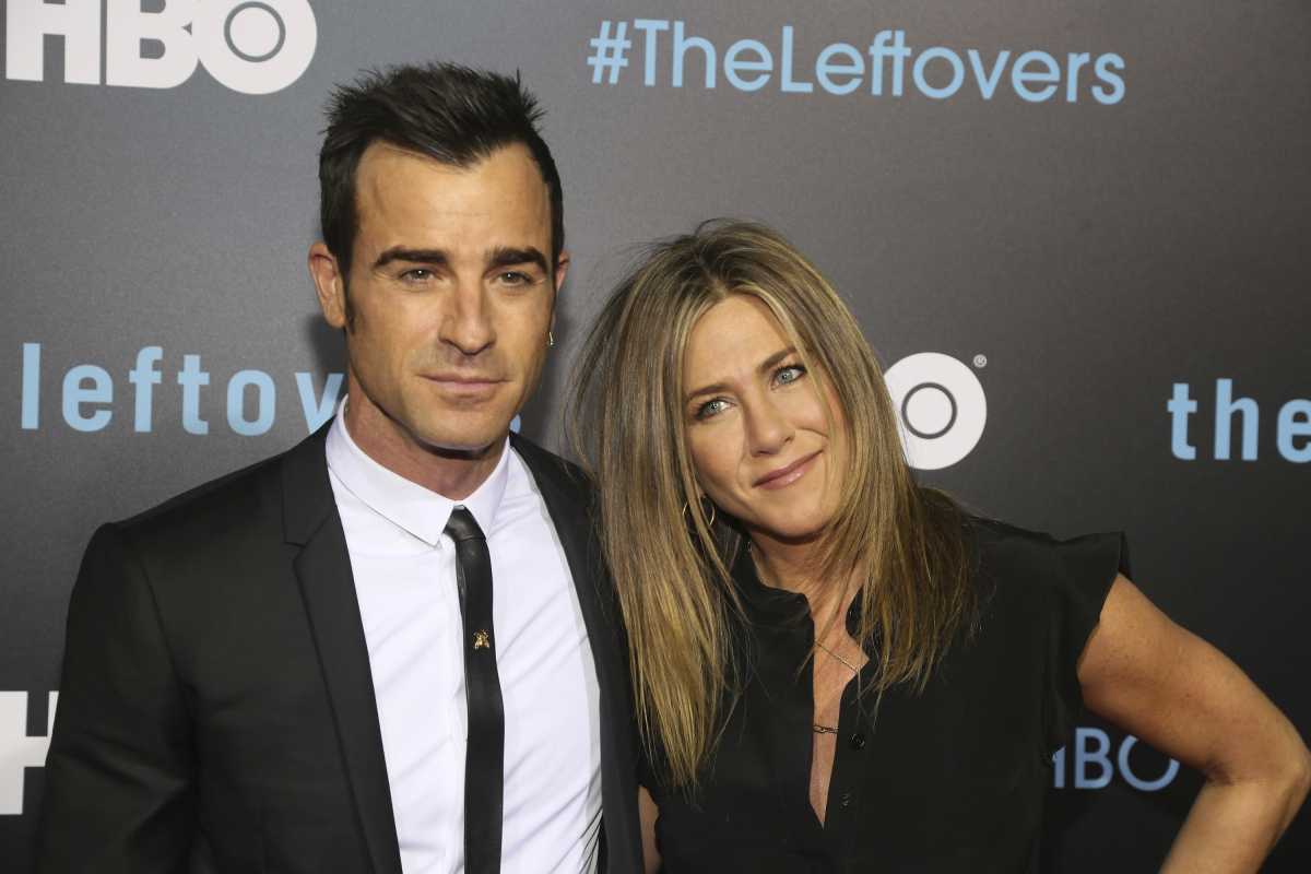 Herecký a manželský pár Justin Theroux a Jennifer Aniston.