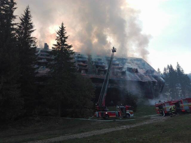 Jasná, požiar