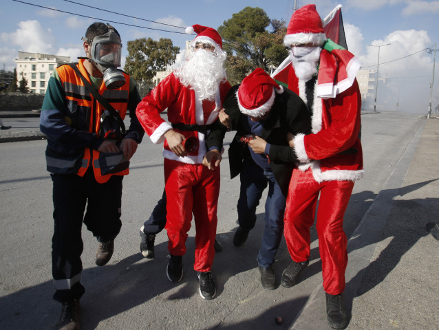 Betlehem, Jordánsko, Vianoce, Santa Claus