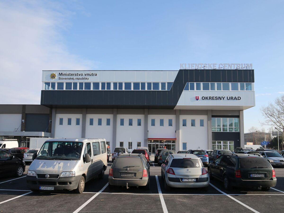 klientske centrum, Tomasikova ulica, Okresny urad,