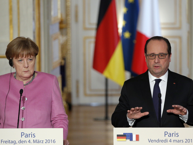Angela Merkelová, François Hollande