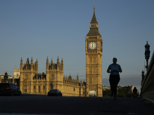 Británia, Londýn, Big Ben, Houses of Parliament, Westminsterský most