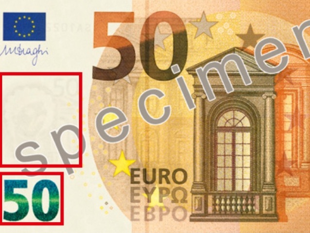 50 eur, päťdesiatka, ECB