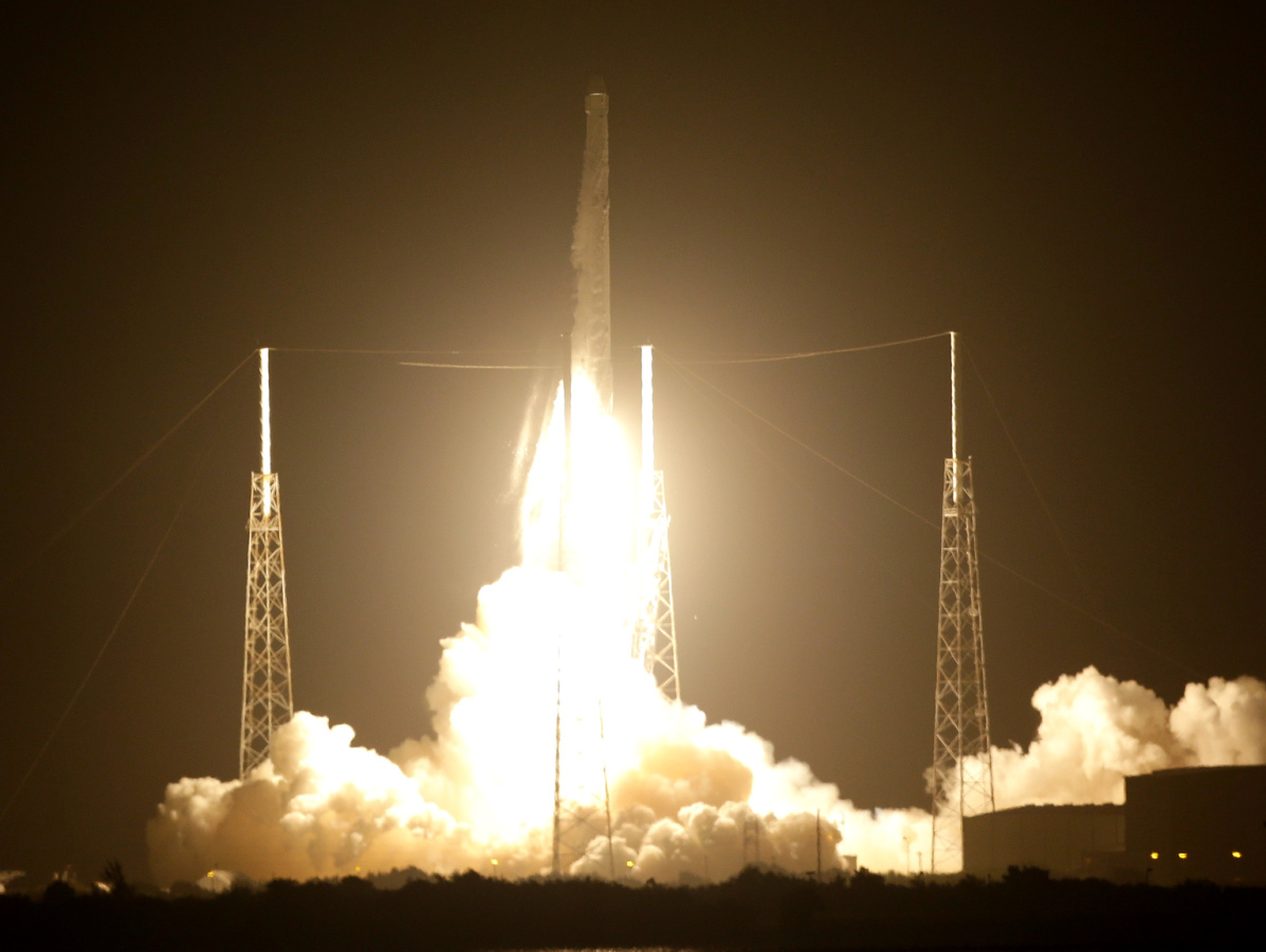 falcon 9, vesmír, raketa, ISS