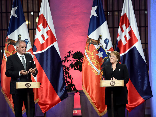 Andrej Kiska, Michelle Bachelet