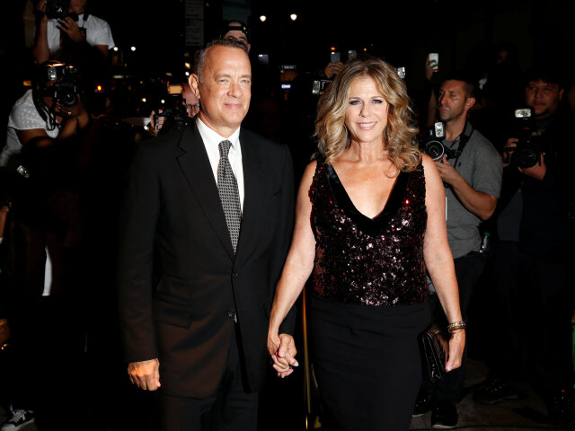 Tom Hanks s manželkou Ritou Wilson.