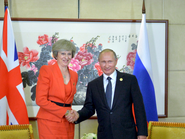 Theresa Mayová, Vladimir Putin