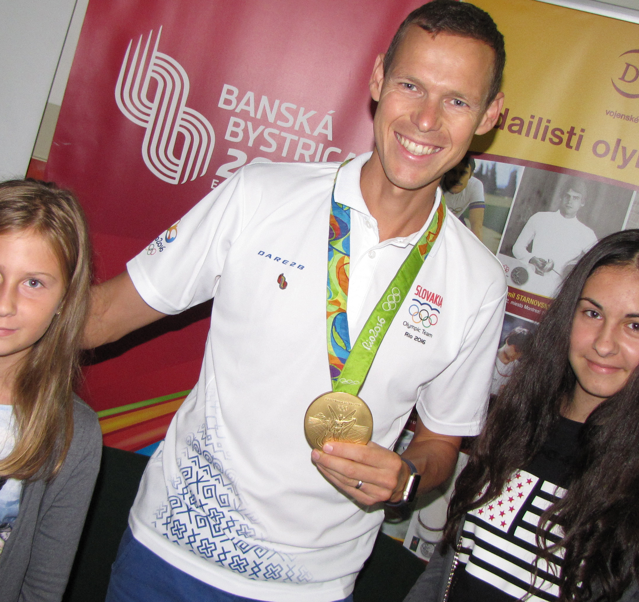 Na akciu Olympijská kvapka, ktorá sa konala 10. septembra v Banskej Bystrici, prišiel aj Matej Tóth.
