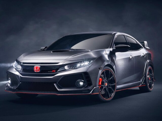 Civic Type-R je zatiaľ len konceptom, ale od sériovej verzie nemá iste ďaleko. Počítať môžeme s karbónovým splitterom a čiernymi 19-palcovými diskami v rozšírených blatníkoch.
