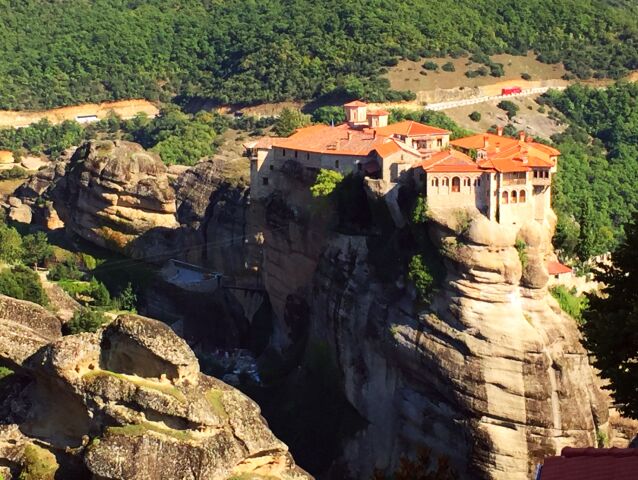 Grécko, kláštor, Meteora, Paping, Varlaam