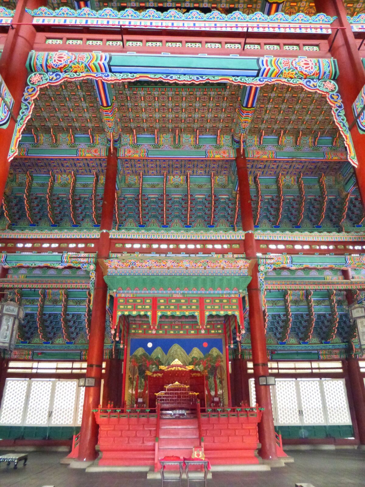 Gyeongbokgung, Soul, Kórea, dračí trón, palác