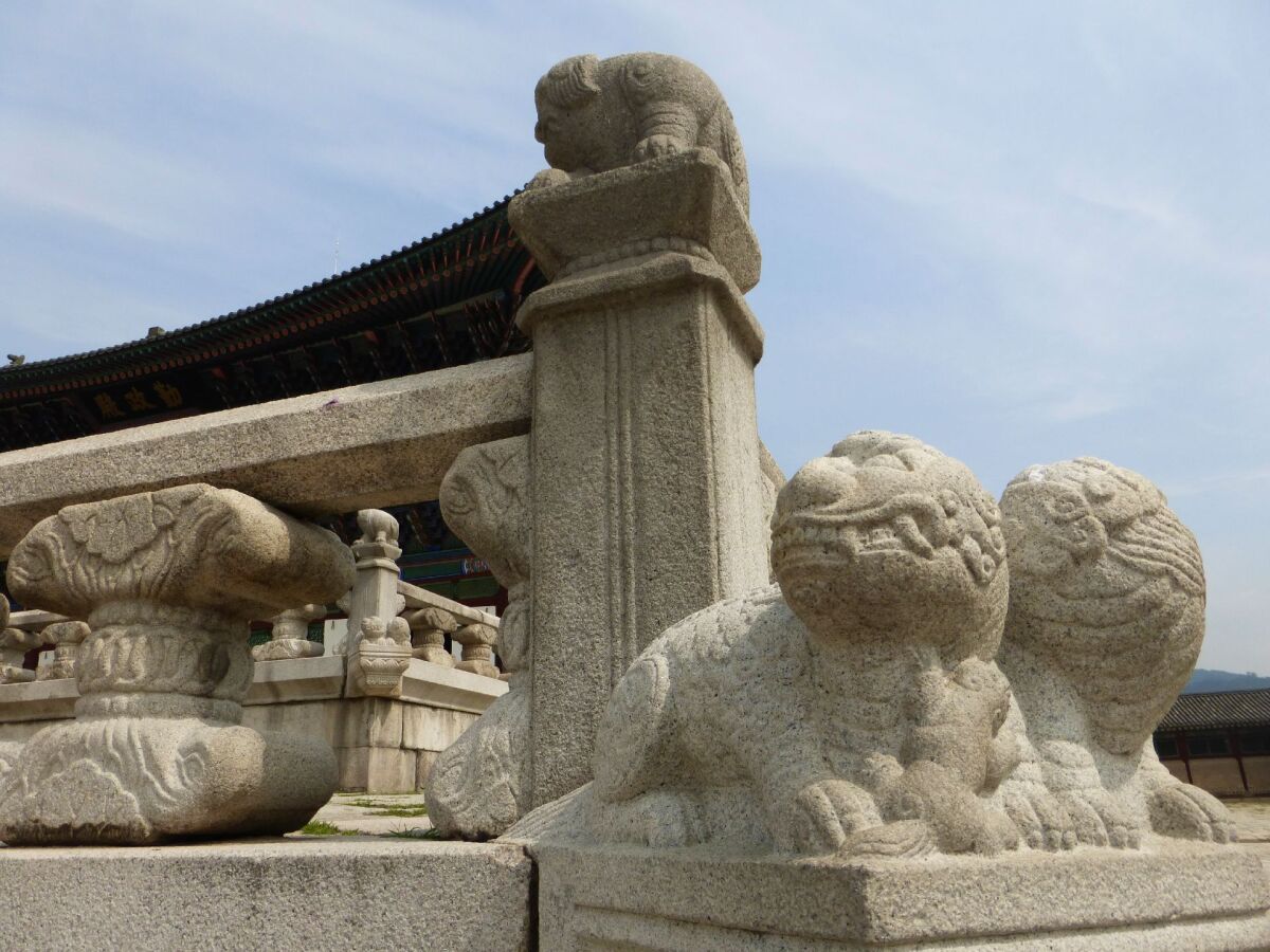 Gyeongbokgung, Soul, Kórea, palác
